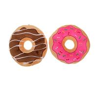 Milisten 2pcs Donut Pet Interactive Chew for Dogs Teeth Grinding Molar Durable Engaging for Reducing Plaque Keeping Pets Active