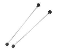 Milisten 2Pcs Double End Marimba Mallets Non Slip Percussion Hammers for Xylophone Marimba Soft Felt Heads for Gentle Sound Production