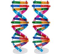 Milisten 2Pcs Double Helix Dna Model Science Teaching for Interactive Learning Educational Genes Assembly Kit Enhance Observation Thinking Analytical Skills for Middle School