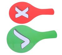 Milisten 2pcs Double-sided Classroom Response Paddles for Teachers and Students, Quick Answer Voting Boards for Interactive Learning and Educational Activities