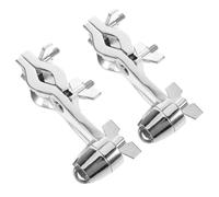 Milisten 2pcs Drum Extension Clamp Multi-accessory Rack for Cymbal Stand Cowbell Holder Snare Bracket Compatible with Jazz Drum Percussion Hardware for Quick Stage Setup