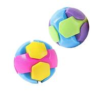 Milisten 2Pcs Durable Chew Balls for Dogs Random Color Pet Playthings Bite Resistant Interactive for Teething Puppies and Bored Pets Random Color