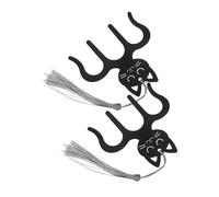 Milisten 2pcs Durable Metal Piano Music Clips Transparent Pressure Band Page Holders for Music Scores Books Recipes Secure Grip Prevents Slipping Versatile Use for Instruments and Reading