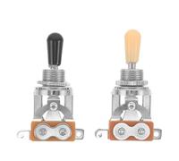 Milisten 2pcs Electric Guitar Pickup Selector Switch Metal Volume Bass Tone Knob Wiring Guitar Electronics Accessories Kit for Refitting