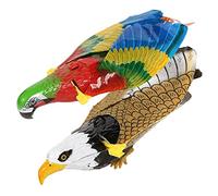 Milisten 2Pcs Electric Music Hanging Eagle Parrot for Rotating Gear Stimulates Curiosity Bright Colors Creative Design Plastic Beginner Friendly Childrens Accessory Gift