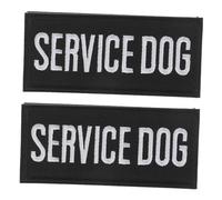 Milisten 2pcs Embroidered Service Dog Harness Polyester with Stylish Patch for Training Walking and Travel Suitable for Various Pet