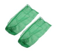 Milisten 2pcs Fishnet Bag Durable Nylon Fishing Holder Net for Fish Crayfish Shrimp Crab Efficient Mesh Design for Catch Green
