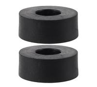 Milisten 2pcs Fitness Equipment Rubber Anti-Vibration Pads 25 mm Inner Hole Shock Absorbing Mat Accessories for Exercise Machine - Black