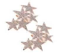Milisten 2pcs Five-pointed Star Shoe Buckle Clip Bridal Shoe Decorations Clips for High Heels Charm Jewelry for Wedding