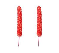Milisten 2pcs Flute Accessory Piccolo Cleaning Brush Long Handle Flute Brush for Easy Cavity Cleaning Non-slip Grip Hair