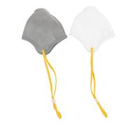 Milisten 2pcs Fog Dustproof Dog Mouth Cover Adjustable for Pet Dog Muzzle for Walks and Outdoor Activities Random Color