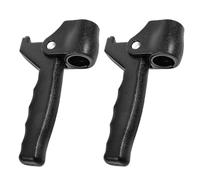 Milisten 2pcs Foldable Cane Handle Grip for 22mm Tube Diameter, Non-Slip Walking Stick Second Handle for Balance Support, Elderly Mobility Aid Accessories in Black for Senior Use