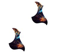 Milisten 2pcs Folk Guitar Pickguard Classic Guitar Pick Guard Self-adhesive Pickguard