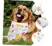 Milisten 2pcs Fruit Pattern Dog Bandanas Soft Summer Pet Kerchiefs for Birthday Parties and Daily Wear Comfortable Party Costume Accessories for Dogs