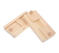 Milisten 2pcs Funny Food Foraging Feeding Box for Small Pets Interactive Puzzle Design for Hamsters Gerbils and Guinea Pigs Safe Natural Material Engaging Plaything