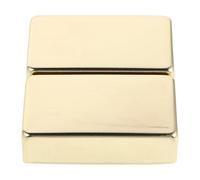 Milisten 2pcs Gold Metal Electric Guitar Pickup Covers Full Enclosed Humbucker Guard Plates for Style with Precision Sound Capture and Easy Installation