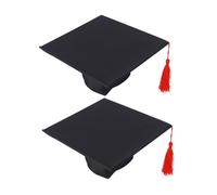 Milisten 2Pcs Graduation Cap Black for Boy and Girl, Small Bachelor Hat Photography Props for Fall Photoshoot and Newborn Photo Shoot Outfits