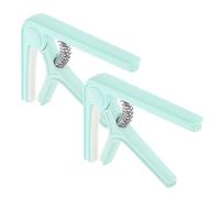 Milisten 2pcs Guitar Clip Tuner for Electric Acoustic Ukulele Capo Spring Tension Capos Guitar Accessories Kit