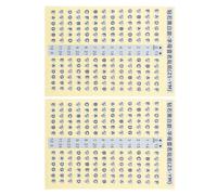 Milisten 2Pcs Guitar Fretboard Practice Stickers Practical Scale Decals for Beginners Easy to Apply No Residue Guitar Practicing Accessory for Self Learning