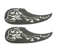 Milisten 2pcs Guitar Pickguards for Folk Acoustic Guitar Pick Plate Protector Wood Grain Design Scratch Guard for Plate