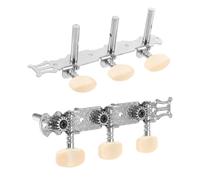 Milisten 2Pcs Guitar Tuning Pegs Resin Metal Knobs Left Handed Right Handed Compatible Durable Tuning Tools for Acoustic Classical Guitars Random Color Accessories