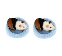 Milisten 2pcs Hamster Bed Warm Cushion Soft Round Sleep Mat Pad for Small Animals for Hamster Squirrel Mice and Rats Comfortable and Easy to Clean