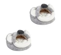 Milisten 2pcs Hamster Warm Nest Small Pet Cave House Flannel Pp Cotton Guinea Pig Litter Warm Comfortable