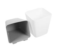 Milisten 2pcs Hanging Organizer Rolling Cart Storage Cup 5.11x4.72x4.13in Pp Flat Bottom Compact Design Keeps Cart Tidy Adds Extra Storage Space for Home Shelf