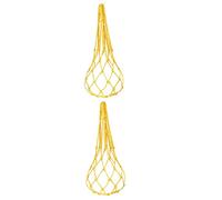 Milisten 2pcs Hanging Poultry Feeder Bag Mesh Net for Fruits Vegetables Chicken Cabbage Holder for Hens and Geese Outdoor Feeding Accessory