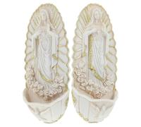 Milisten 2pcs Holy Water Font Wall Hanging Decors for Home Entrance, Ceramic Material with Elegant Beige Finish, Easy to Clean and Longterm Use, Catholic Home Decoration for First Communion