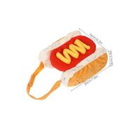 Milisten 2PCS Hot Dog Pet Costume for Small Dogs Cats Funny Halloween Hamburger Cosplay Outfit S