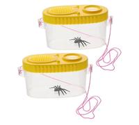 Milisten 2pcs Household Critter Boxes Portable Boxes Multi-function Critter Containers for Insect Viewer Bug Hunting Kits for Boy Girl Observing Accessory for Outdoor Insect Observation