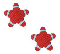 Milisten 2pcs Interactive Pet Latex Toy Chew Squeak Plaything for Dogs and Cats Engaging Sound Feature Adorable Star Design for Chewing and Bonding Activities