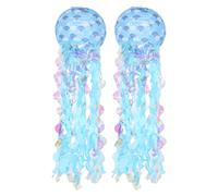 Milisten 2pcs Jellyfish Paper Lanterns Under The Sea Party Decorations Hanging Jelly Fish For Mermaid Ocean Themed Birthday Party Decoration