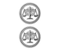 Milisten 2PCS Justice Scale Lawyer Brooch Lightweight Silver Lapel Pins for Law Professionals Graduates Symbolizing Fairness and Integrity Lawyer Jewelry for Men and Judges