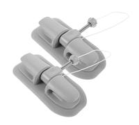 Milisten 2pcs Kayak Paddle Holder Adjustable Oarlock Mounts for Inflatable Boats Aluminum Alloy PVC Quick-install Paddle Bases for Canoes Row Boats Outdoor Water Activities