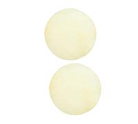 Milisten 2pcs Leather Drum Heads Replacement for Drums Water Washable and Strong Tension