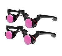 Milisten 2Pcs LED Glasses for Halloween Parties Glowing Clown Eyewear Novelty Cheering Props Lightweight Comfortable for Glow Parties Cosplay Decorations