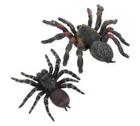 Milisten 2Pcs Lifelike Fake Spider Model Set for Halloween Prank Realistic Simulation Spiders for Party Decoration and Scary Fun