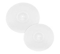Milisten 2pcs Low Volume Alloy Drum Cymbal Pack Mute Cymbals for Drum Kit Professional Noise Reduction Durable Design for Practice and Performance