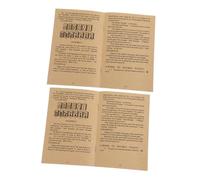 Milisten 2pcs Mahjong Beginners Learning Guidebook Clear Printed Instruction Manual Chinese Mahjong Rules Game Tutorial for Group Fun and Strategy Mastery