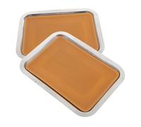 Milisten 2pcs Metal Dissecting Trays for Biology Experiments Versatile Laboratory Utility Wax Trays with Easy Clean Surface Ergonomic Design for Safe Use Science Education