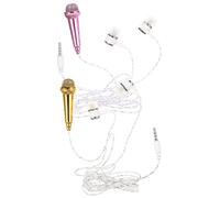 Milisten 2pcs Mini Microphone Small Microphone for Phone Laptop Tablets Clip Mic for Voice Video Recording Singing