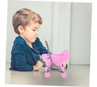 Milisten 2pcs Mini Plastic Stroller for Realistic Simulation Doll Prams Educational Role Play Accessories Smooth Surface Safe for Birthday and Party Gifts