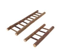 Milisten 2pcs Miniature Wooden Ladder Mini Staircase for Dollhouse Furniture Accessories Realistic DIY Micro Landscape Decor Precision Crafted Mini Dollhouse Staircase for Collectors