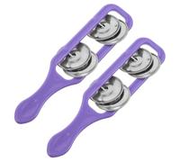 Milisten 2pcs Musical Instruments for Boys and Girls Hand Cymbals Bells Boy Girl Orff Percussion Handheld Bells for and Preschool Music Education Grip