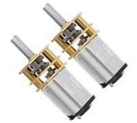 Milisten 2Pcs N20 Micro Reduction Motor 8Mm D-Shaft 3-6V Metal Geared Micro Electric Motor for Rc Robotics DIY Power Transmission