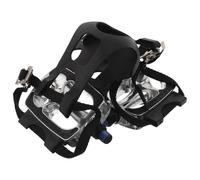 Milisten 2Pcs Non-Slip Replacement Pedals for Exercise Bike with Toe Clips and Straps, 1/2" Platform Fitness Pedals for Indoor Stationary Cycling and Home Workout