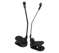 Milisten 2pcs Nonslip Piano Sheet Music Page Holder Clips Metal Music Stand Page Clips for Musicians and Composers Black Book Binder Accessories for Keyboard Stands