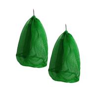 Milisten 2pcs Nylon Fish Net Bags Durable Outdoor Fishing Storage Nets Drawstring Pouches for Carp and Ponds
